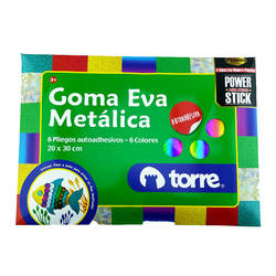 Goma Eva Colores Flúor 6 Piezas/Bolsa