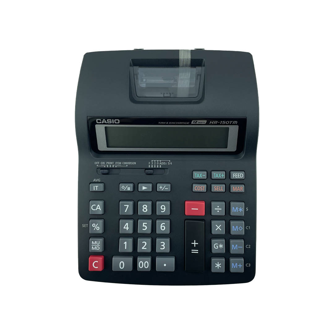 CALCULADORA IMPRESION 12 DÍGITOS HR150TMBK CASIO