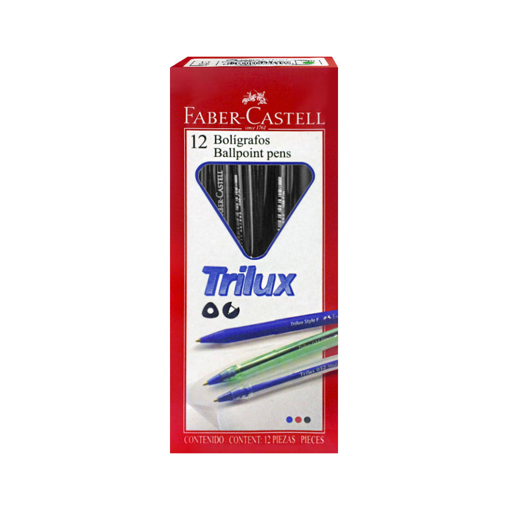 Lápiz Bicolor Faber Castell Rojo Azul Triangular Caja por