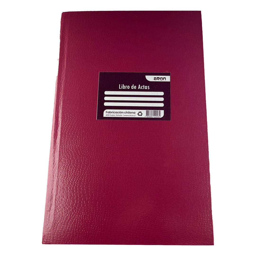 LIBRO ACTA LINEAL FOLIADO 400 HOJAS