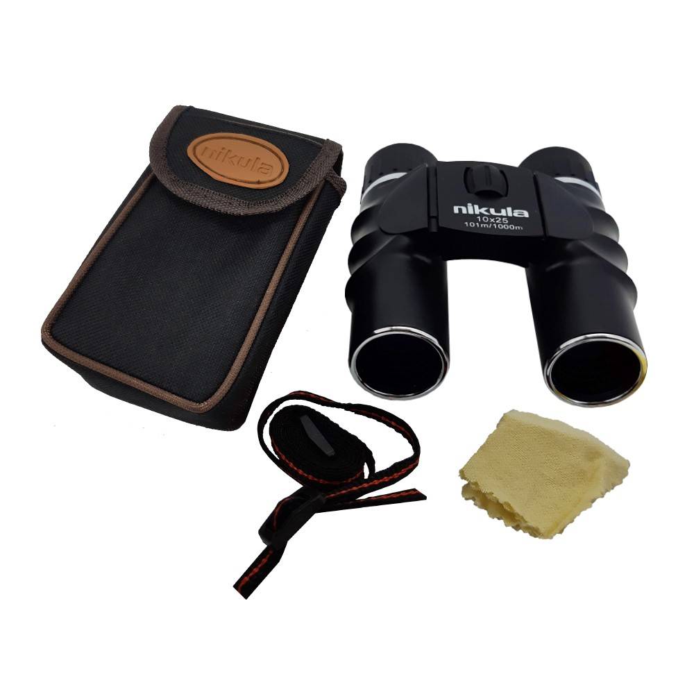 BINOCULAR 10X25 PLEGABLE NIKULA