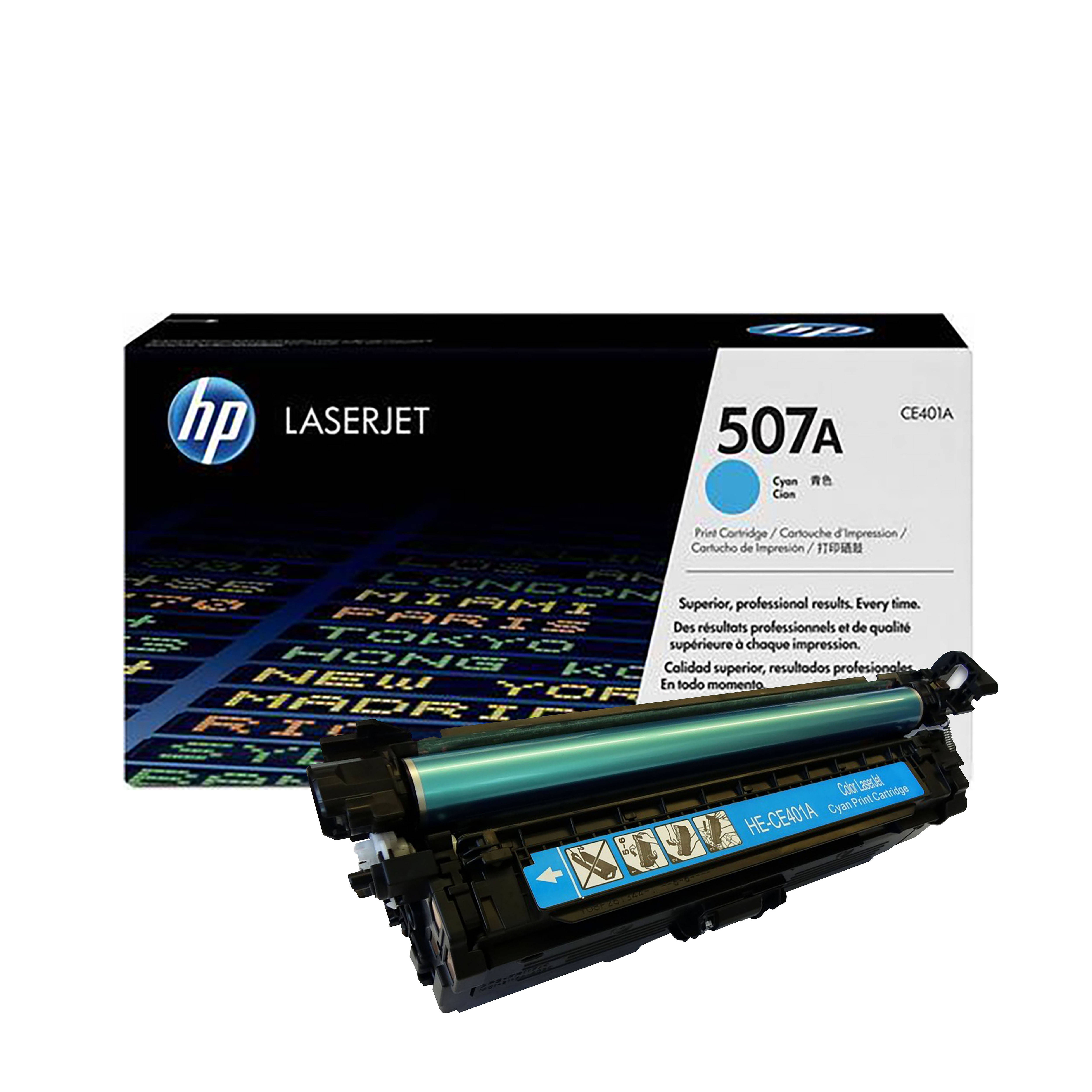 TONER HP 507A LASERJET CE401A CYAN ORIGINAL